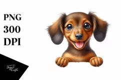 Funny Small Baby Dachshund | Sublimation | Clipart Product Image 1