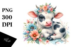 Artistic Cow Clipart Product Image 3