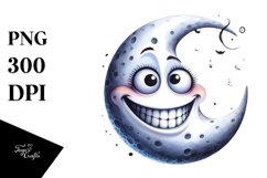 Whimsical Halloween Moon with Goofy Smile | Sublimation | Product Image 3