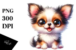 Cute Cartoon Chihuahua PNG Product Image 1