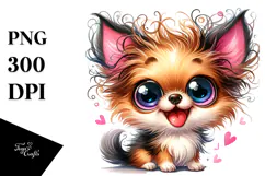 Cute Cartoon Chihuahua PNG Product Image 1