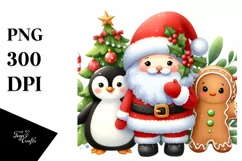 Peek-a-Boo Christmas Characters, PNG Product Image 3