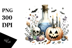 Simplistic Retro Halloween PNG Product Image 1