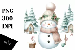 Snowman in Winter, High-Res PNG Product Image 3
