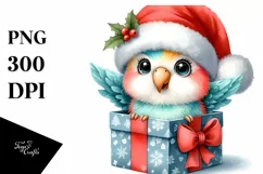 Expressive Baby Winter Parrot PNG Product Image 3