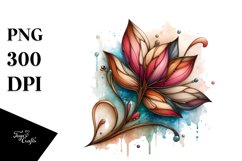 Wooden Stained Magnolia Watercolor Splash Product Image 3