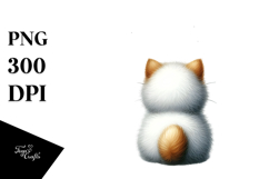 Watercolor Cat with Christmas Decorations Product Image 1