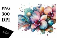 Abstract Vibrant Pastel Shiny Orchid, Transparent PNG Product Image 3