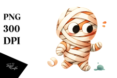 Funny Mummy, Abstract Watercolor PNG Product Image 1