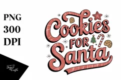 Retro Cookies for Santa Png Product Image 5