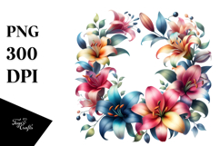 Watercolor Abstract Floral Frame Product Image 1