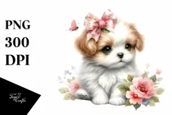 Cute Baby Dog PNG Product Image 1