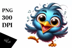 Colorful Starling Baby Dance Clipart Product Image 3