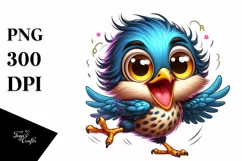 Colorful Starling Baby Dance Clipart Product Image 3