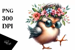 Colorful Baby Bird Dancing PNG Product Image 3