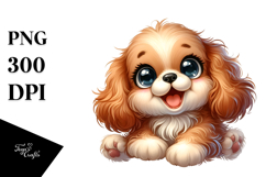 Watercolor Cocker Spaniel Baby Transparent PNG Product Image 1
