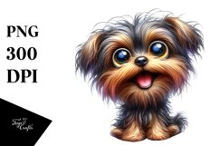 Enthusiastic Yorkipoo Clipart Product Image 1