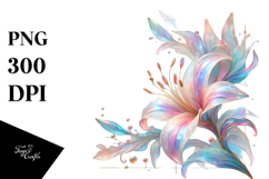 Abstract Pastel Shiny Lily, 20 oz Tumbler Product Image 1