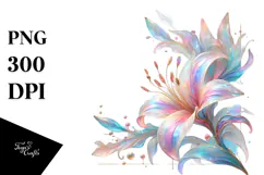 Abstract Pastel Shiny Lily, 20 oz Tumbler Product Image 1