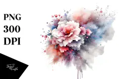 Colorful Splatter Painting, High-Quality PNG Product Image 1