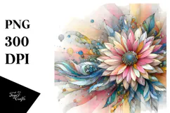 Colorful Gerbera Wooden PNG Product Image 1
