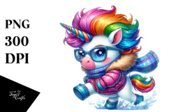 Chic Baby Unicorn, Transparent PNG Product Image 1