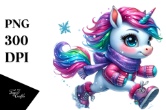 Aggressive Unicorn Running, High-Res PNG Product Image 1