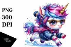 Aggressive Unicorn Running, High-Res PNG Product Image 3