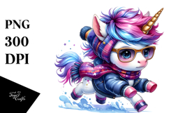 Aggressive Unicorn Running, High-Res PNG Product Image 1