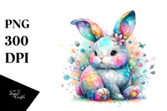 Colorful Bunny Made of PNG Product Image 1