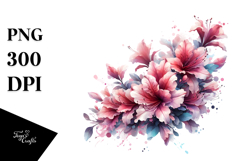 Abstract Glossy Watercolor Splash Sticker Clipart Product Image 1