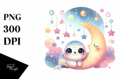 Baby Ribbon Seal Moon Stars Product Image 3
