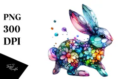 Colorful Bunny Made of PNG Product Image 1