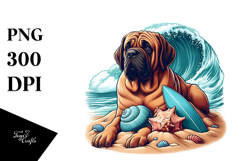 Mastiff Sand Surf Shell Clipart | Clipart Product Image 1