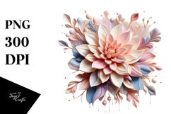 Glossy Dahlia Made of | Sublimation | Clipart Product Image 1