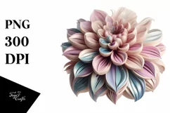 Glossy Dahlia Made of | Sublimation | Clipart Product Image 1
