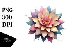 Glossy Dahlia Made of | Sublimation | Clipart Product Image 3