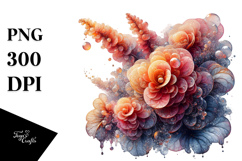 Abstract Shiny Watercolor Splash Sticker Clipart Product Image 1