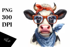 Cow Funny Big Eyes Large Goofy Smile Product Image 1