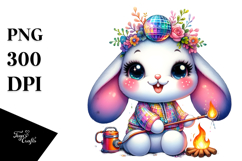 Smiling Baby Rabbit PNG Product Image 1