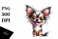 crazy Looking Chihuahua with Big Eyes | Clipart Product Image 1