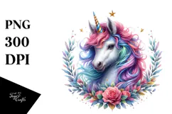 Vibrant Baby Unicorn PNG Product Image 1