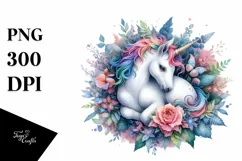 Vibrant Baby Unicorn PNG Product Image 3