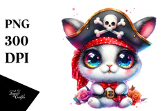 Crazy Eyes Cute Bunny PNG Product Image 1