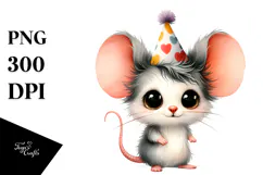 Cute Baby Mouse with Funny Haircut Product Image 1
