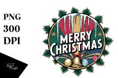 Vibrant Merry Christmas Png Product Image 5