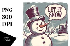 Let It Snow Christmas Png Product Image 5