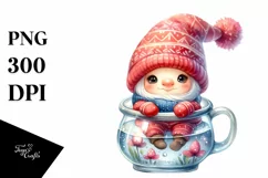 Cute Gnome with Big Eyes, Transparent PNG Product Image 3