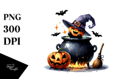Simple Halloween Cauldron Clipart Product Image 1
