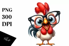 Funny Standing Baby Hummingbird in es Clipart Product Image 3